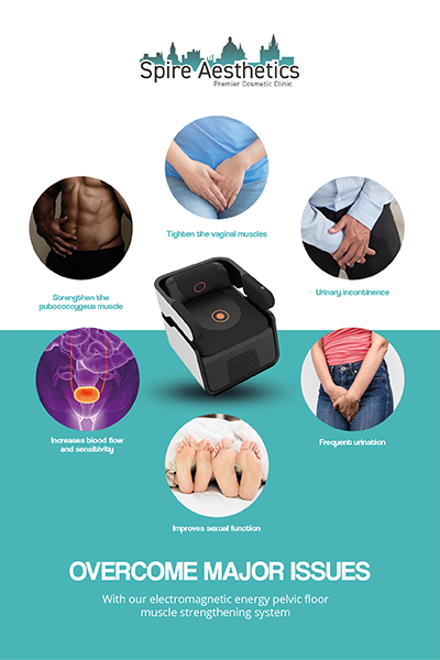 Image of EMS chair to treat Urine leakage Salisbury from Spire Aesthetics
