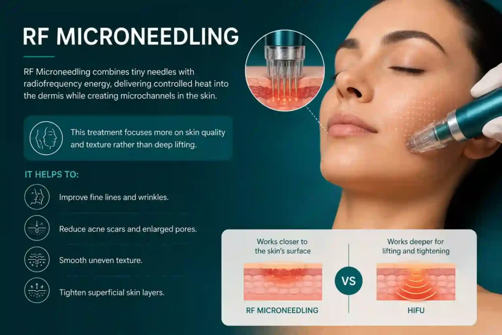 What Does RF Microneedling Do That HIFU Alone Cannot Salisbury
