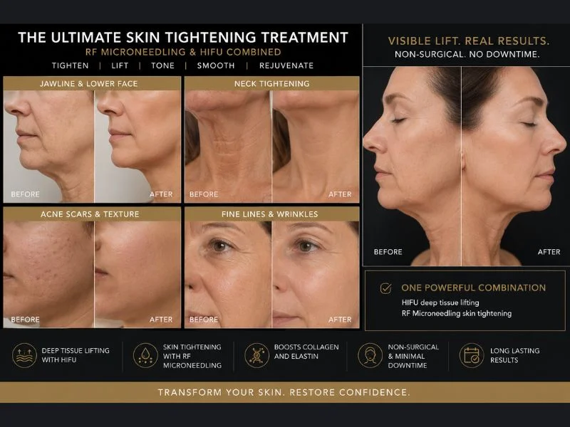 Results of combined treatment for the ultimate skin tightening treatment Salisbury