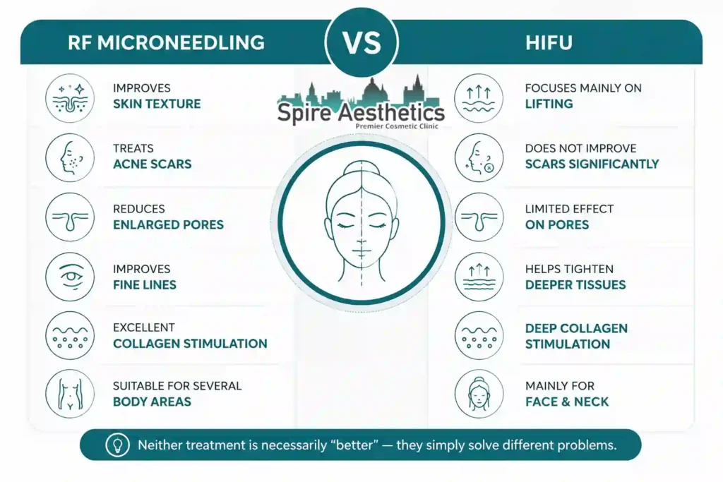 RF Microneedling vs HIFU: Which Treatment Gives Better Results Salisbury?